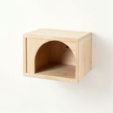 Harbor Canyon Wall-Mounted Cat Perch - Beige (synthetic illustration; no displayed measurements)