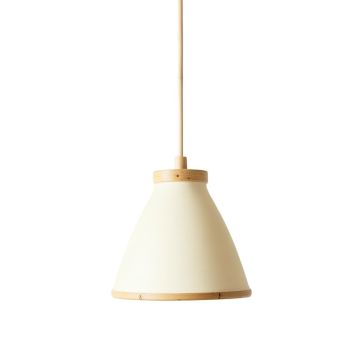 Sage Bridge Pendant Light Suspended From One Plain Cable - Cream