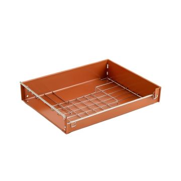 Clay Falls Empty Under-Desk Cable Tray - Terracotta