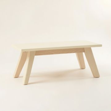 Ridge Dale Indoor Bench - Cream (synthetic illustration; no displayed measurements)