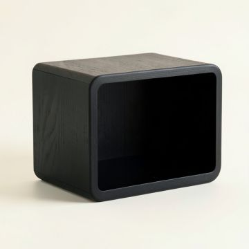 Fern Bend Low Toy Storage Unit - Black (synthetic illustration; no displayed measurements)