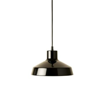 Aspen Crossing Pendant Light Suspended From One Plain Cable - Black