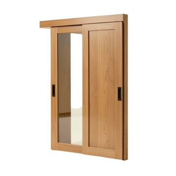 Baldarassario Glass Sliding Closet Door With Installation Hardware Kit