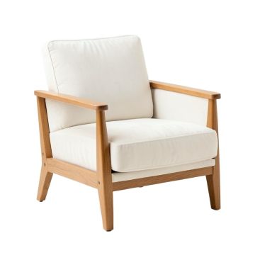 Fern Bluff Upholstered Armchair - White