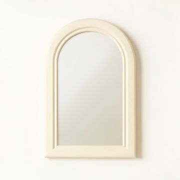 Harbor Canyon Framed Wall Mirror - Cream (synthetic illustration; no displayed measurements)