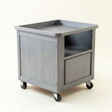 Briar Branch Empty Rolling Workshop Cart - Gray (synthetic illustration; no displayed measurements)