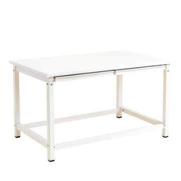 Glen Crest Empty Workshop Workbench - White (synthetic illustration; no displayed measurements)