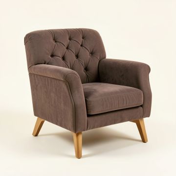 Autenberg 28.5 '' Wide Tufted Polyester Armchair (synthetic illustration; no displayed measurements)