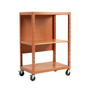 Harbor Crest Empty Rolling Workshop Cart - Terracotta