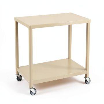 Linden Bend Empty Rolling Workshop Cart - Beige (synthetic illustration; no displayed measurements)