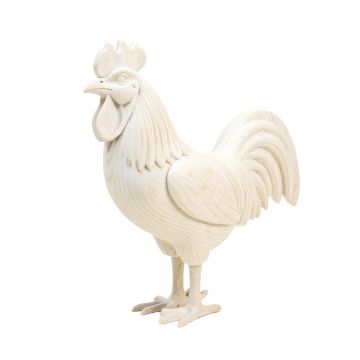 Orm Wooden Rooster Sculpture