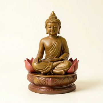 Ebros Meditation Of Buddha Lotus Flower Blossom Multiple Incense Sticks Holder Burner (synthetic illustration; no displayed measurements)