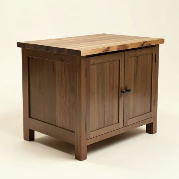 Quattrucci Kitchen Island With Butcher Block Top (synthetic illustration; no displayed measurements)