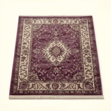 Sanjeev Hand-Tufted Wool Ink/Plum Area Rug (synthetic illustration; no displayed measurements)