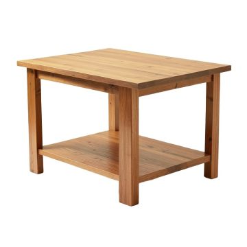 Mahle Open Bottom Shelf Solid Wood Dining Table (synthetic illustration; no displayed measurements)