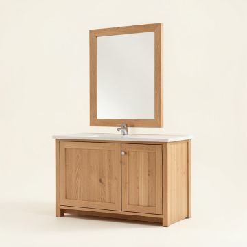 Exquisite Home 36 '' Single Bathroom Vanity Set With Mirror (synthetic illustration; no displayed measurements)