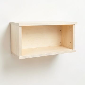 Birch Branch Wall-Mounted Shelf - Ivory (synthetic illustration; no displayed measurements)