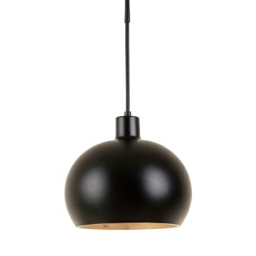 Alder Crossing Pendant Light Suspended From One Plain Cable - Black