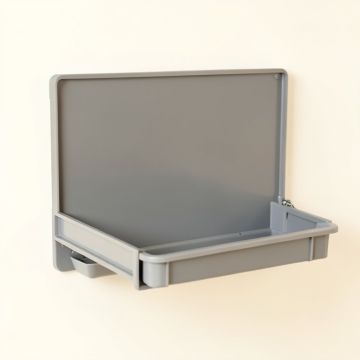 Harbor Crest Empty Wall-Mounted Tool Organizer Panel - Gray (synthetic illustration; no displayed measurements)