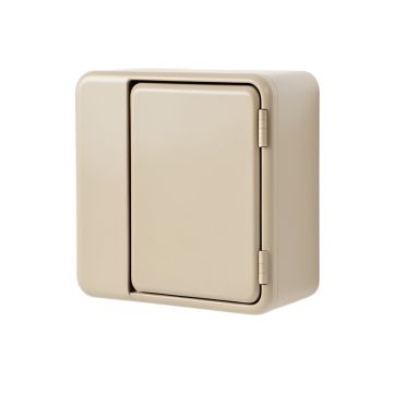 Hazel Bridge Wall-Mounted Entry Cabinet - Beige