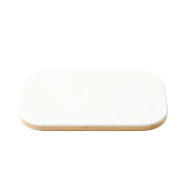Hazel Bend Cutting Board - White