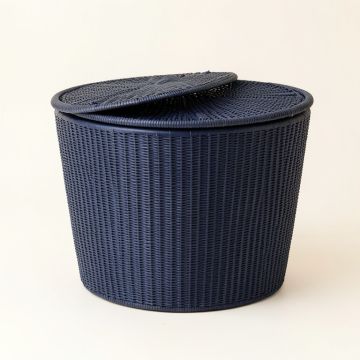 Elm Branch Laundry Hamper - Navy (synthetic illustration; no displayed measurements)