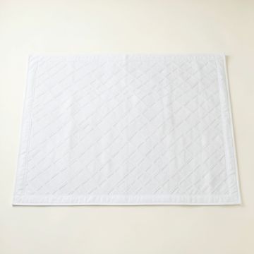 Spruce Branch Rectangular Outdoor Rug - White (synthetic illustration; no displayed measurements)