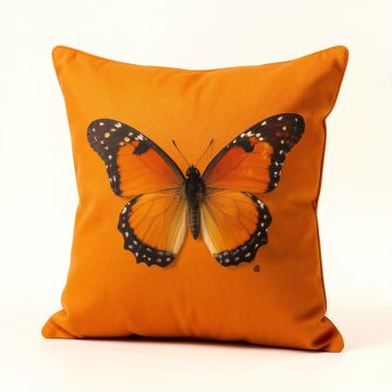Wolf Point Monarch Butterfly Indoor/Outdoor Throw Pillow (synthetic illustration; no displayed measurements)