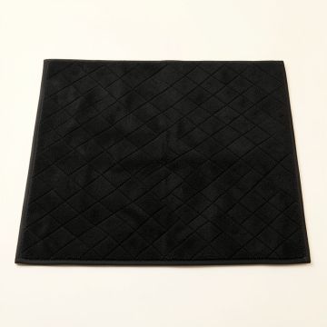 Laurel Bluff Bath Mat - Black (synthetic illustration; no displayed measurements)