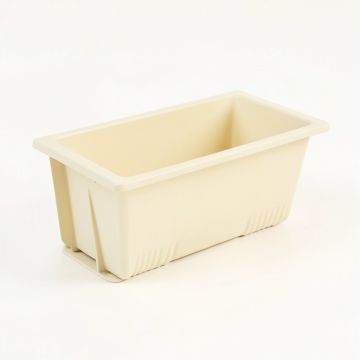 Lake Branch Empty Railing Planter With Integral Brackets - Cream (synthetic illustration; no displayed measurements)
