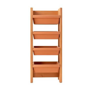Dune Bend Empty Vertical Garden Frame - Terracotta