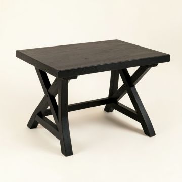 Slate Bridge Patio Table - Black (synthetic illustration; no displayed measurements)