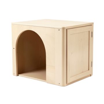 Sage Edge Empty Furniture-Style Litter Enclosure - Beige