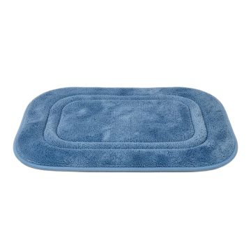 Slate Arc Bath Mat - Blue