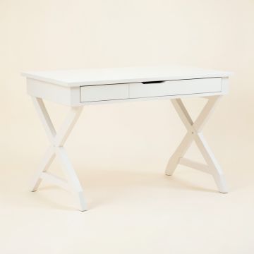 Reed Arc Writing Desk - White (synthetic illustration; no displayed measurements)