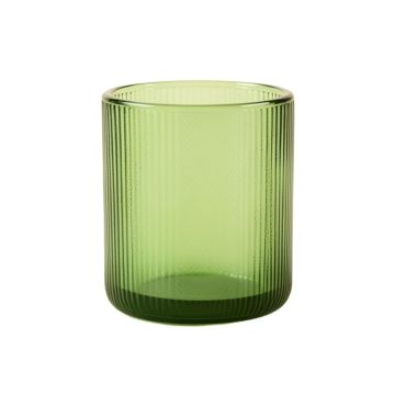 Dawn Crossing Empty Candle Holder - Green