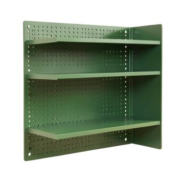 Meadow Brook Empty Wall-Mounted Tool Organizer Panel - Green