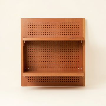 Ridge Crest Empty Wall-Mounted Tool Organizer Panel - Terracotta (synthetic illustration; no displayed measurements)