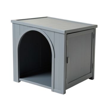 Field Edge Empty Furniture-Style Litter Enclosure - Gray