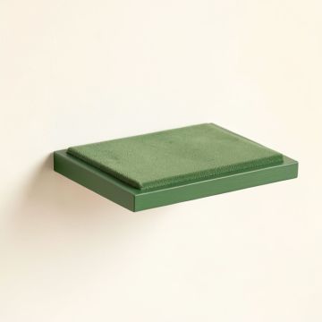 Dawn Field Wall-Mounted Cat Perch - Green (synthetic illustration; no displayed measurements)