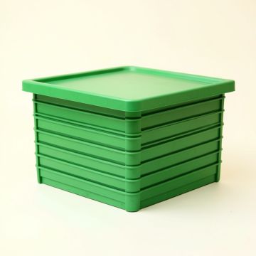 Willow Bridge Closed Outdoor Storage Box - Green (synthetic illustration; no displayed measurements)