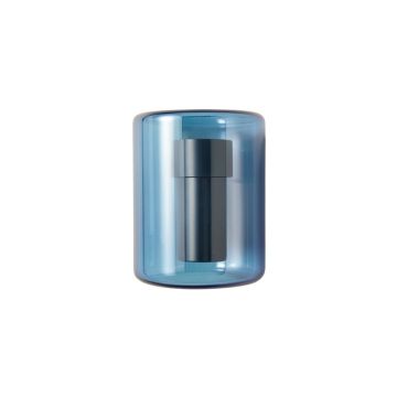 Olive Bend Wall Sconce Mounted On A Plain Wall - Blue