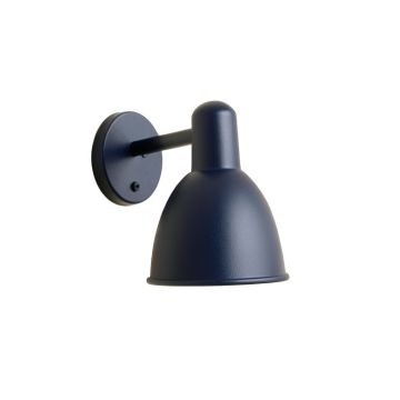 Heath Bridge Wall Sconce Mounted On A Plain Wall - Navy