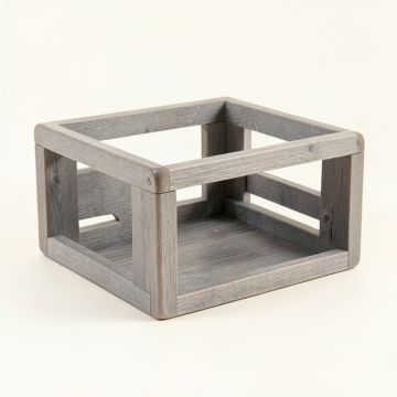 Heath Field Empty Furniture-Style Pet Crate - Gray (synthetic illustration; no displayed measurements)
