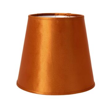 10 '' H Sateen Fabric Empire Lamp Shade ( Spider ) In Burnt Orange
