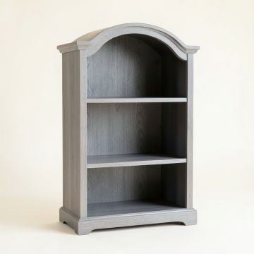 Dawn Bend Freestanding Bookcase - Gray (synthetic illustration; no displayed measurements)