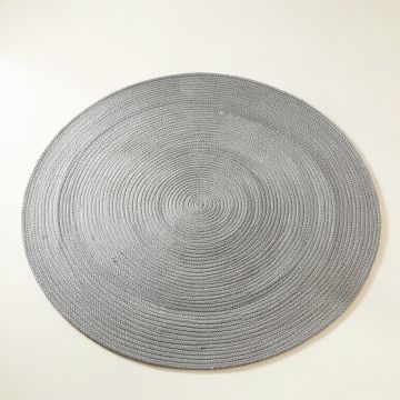 Ash Crest Round Area Rug - Gray (synthetic illustration; no displayed measurements)