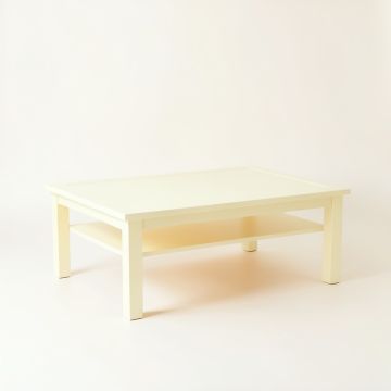 Sage Crest Coffee Table - Ivory (synthetic illustration; no displayed measurements)