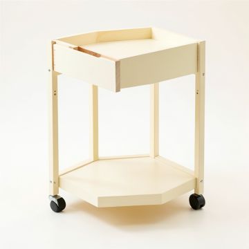 River Bluff Empty Rolling Workshop Cart - Cream (synthetic illustration; no displayed measurements)