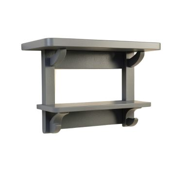 Vale Dale Wall-Mounted Entryway Organizer Shelf - Gray